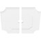 Ekena Millwork Locke Architectural Grade PVC Contemporary Ceiling Medallion, Two Piece, 32"OD x 3"ID x 19"C x 1"P CMP32LE2-03000 - alternate 4